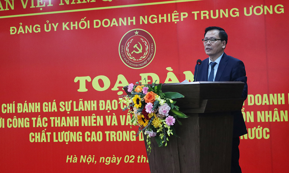 Trưởng Ban Tổ chức Đảng ủy Khối, Chủ nhiệm Đề án KHBĐ (2021)-35 chủ trì buổi Toạ đàm.