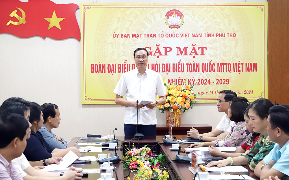 Gặp mặt Đoàn đại biểu dự Đại hội đại biểu toàn quốc Mặt trận Tổ quốc Việt Nam lần thứ X