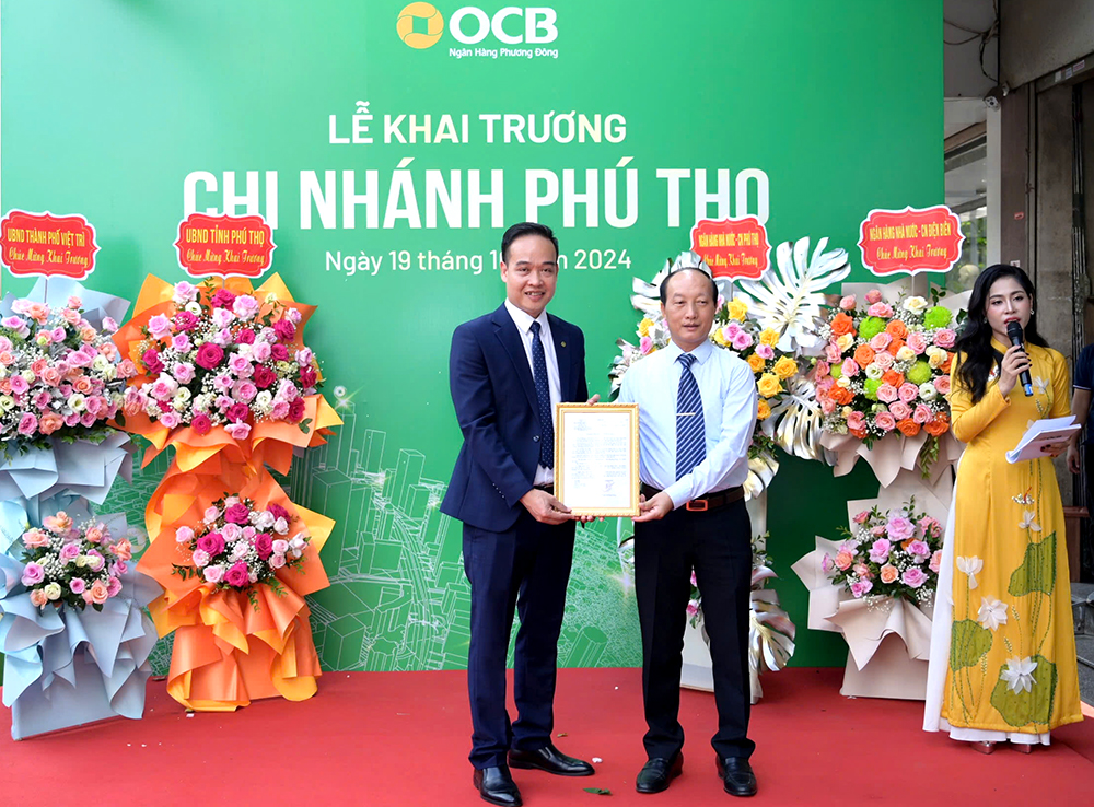 Ngân hàng OCB khai trương chi nhánh đầu tiên tại Phú Thọ