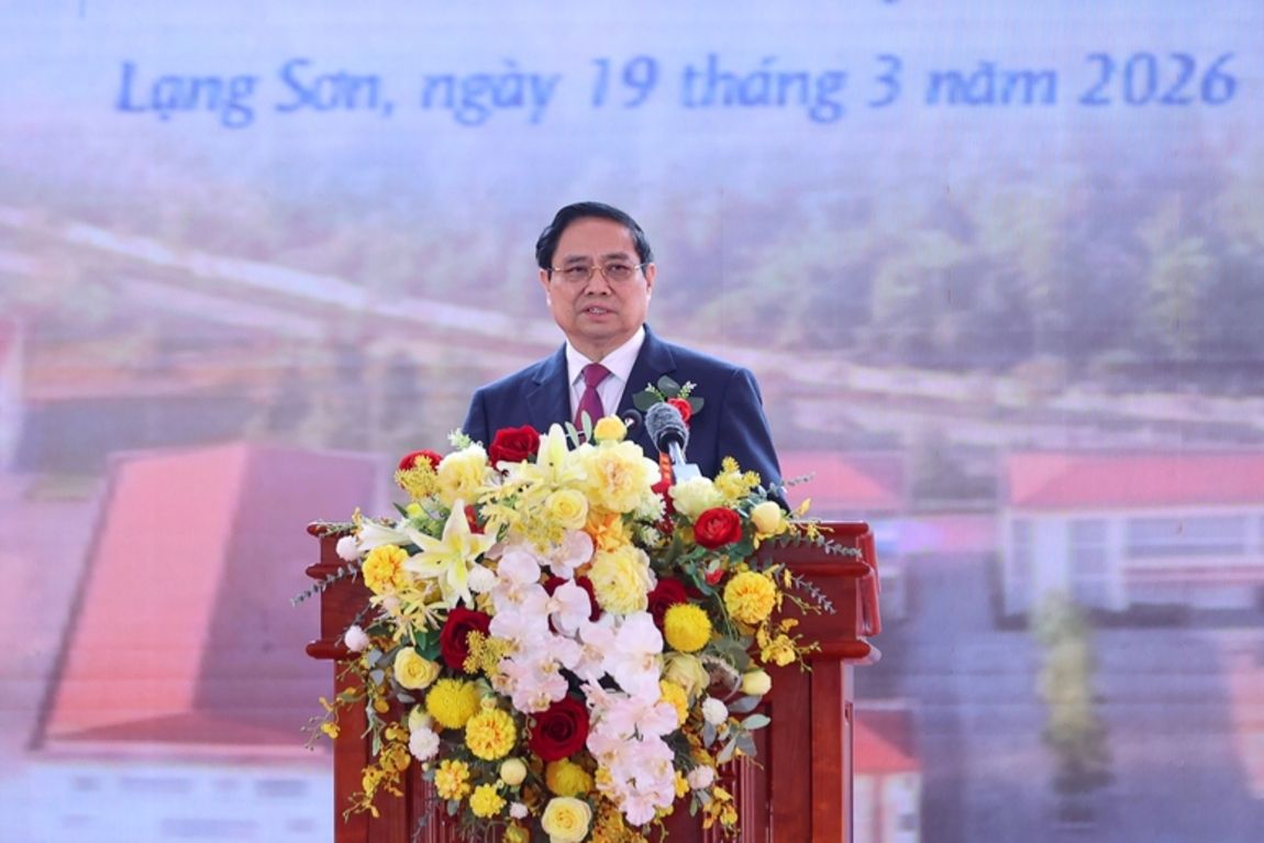 Phát biểu của Thủ tướng Phạm Minh Chính tại Lễ khởi công Trường nội trú liên cấp tại các xã biên giới đất liền
