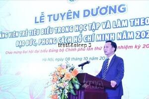 Tuyên dương đảng viên trẻ tiêu biểu trong học tập và làm theo tư tưởng, đạo đức, phong cách Hồ Chí Minh