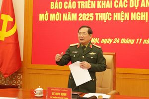 Thượng tướng Lê Huy Vịnh chủ trì Hội nghị Báo cáo tình hình triển khai các dự án chuyển đổi số mở mới thực hiện Nghị quyết 57