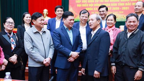 Ứng cử viên đại biểu HĐND tỉnh tiếp xúc cử tri phường Tân Tiến