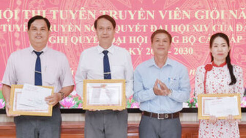 35 thí sinh tham gia Hội thi Tuyên truyền viên, báo cáo viên giỏi xã Vĩnh Điều năm 2026