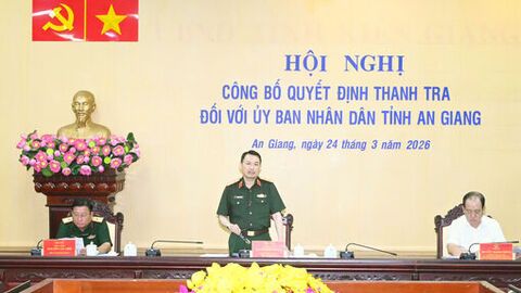Triển khai quyết định thanh tra của Bộ Quốc phòng tại An Giang