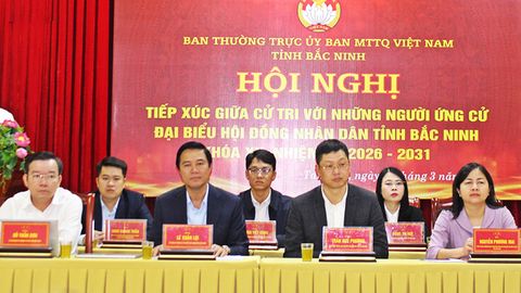 Ứng cử viên đại biểu HĐND tỉnh khóa XX tiếp xúc cử tri tại đơn vị bầu cử số 12