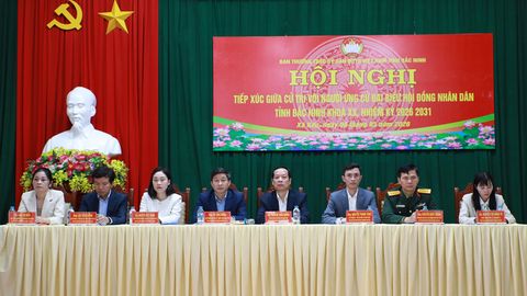 Ứng cử viên đại biểu HĐND tỉnh tiếp xúc cử tri tại đơn vị bầu cử số 4