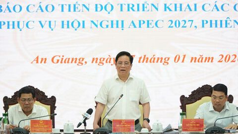 An Giang đẩy nhanh tiến độ thực hiện các dự án phục vụ Hội nghị APEC 2027