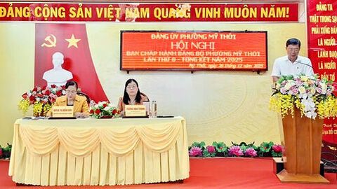 Đảng bộ phường Mỹ Thới thực hiện đạt và vượt 15/15 chỉ tiêu phát triển kinh tế - xã hội