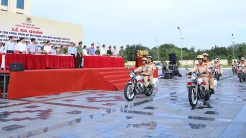 Công an tỉnh An Giang ra quân cao điểm tấn công trấn áp tội phạm bảo đảm an ninh trật tự 