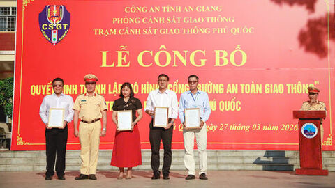 Thành lập mô hình “Cổng trường an toàn giao thông” trên địa bàn đặc khu Phú Quốc