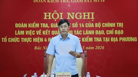 Bắc Ninh: Đoàn kiểm tra của Bộ Chính trị làm việc với một số xã, phường