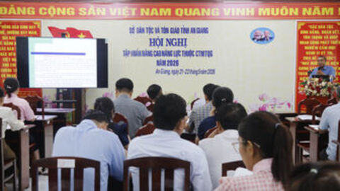 Tập huấn nâng cao năng lực cho gần 50 cán bộ triển khai chương trình mục tiêu quốc gia