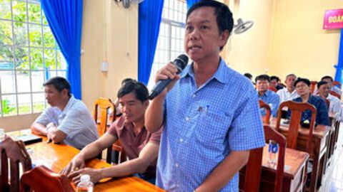 Cấp ủy, chính quyền xã Vĩnh Gia đối thoại trực tiếp với  dân