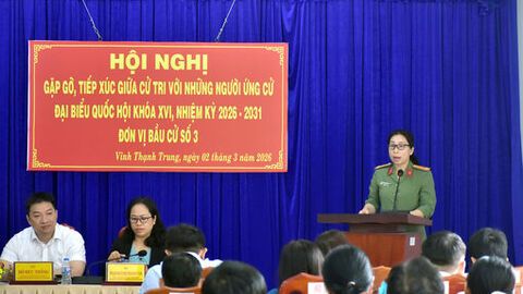 Ứng cử viên đơn vị bầu cử số 3 tiếp xúc cử tri, vận động bầu cử đại biểu Quốc hội