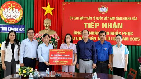 Tỉnh Bắc Ninh ủng hộ Nhân dân tỉnh Khánh Hòa 3 tỷ đồng để khắc phục thiệt hại do bão lũ