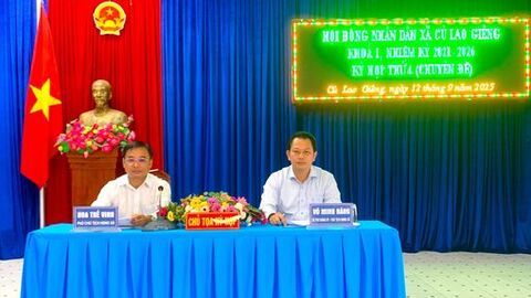 Kỳ họp thứ 4 HĐND xã Cù Lao Giêng thông qua nhiều nghị quyết quan trọng