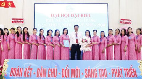 Hội Liên hiệp Phụ nữ xã Đông Hưng tổ chức đại hội đại biểu lần thứ I