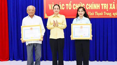 Ủy ban MTTQ Việt Nam xã Vĩnh Thạnh Trung vận động hơn 1,6 tỷ đồng thực hiện an sinh xã hội