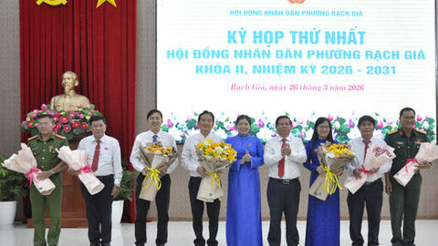 HĐND phường Rạch Giá bầu các chức danh chủ chốt