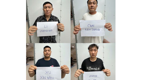 Bắt giữ 4 người nước ngoài nhập cảnh trái phép, nghi lừa đảo trên không gian mạng