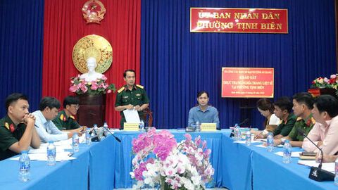 Ban Chỉ đạo 515 tỉnh An Giang khảo sát Nghĩa trang Liệt sĩ Tịnh Biên