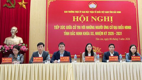 Ứng cử viên đại biểu HĐND tỉnh Bắc Ninh tiếp xúc cử tri tại đơn vị bầu cử số 10