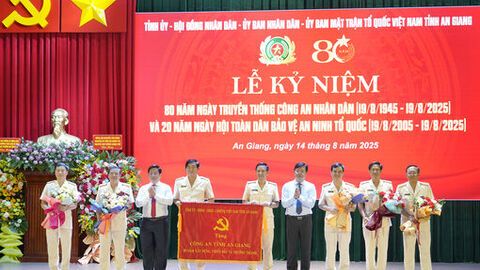 Bí thư Tỉnh ủy An Giang Nguyễn Tiến Hải: Lực lượng Công an An Giang không ngừng lớn mạnh