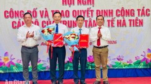 Bổ nhiệm Giám đốc, Phó Giám đốc Trung tâm Y tế Hà Tiên