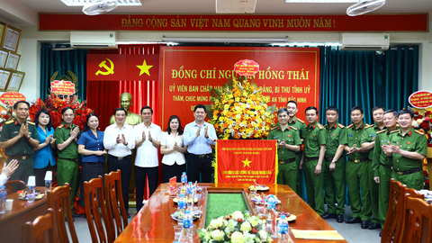 Bí thư Tỉnh ủy Nguyễn Hồng Thái: Tiếp tục xây dựng lực lượng cảnh sát hình sự tỉnh chính quy, tinh nhuệ, hiện đại