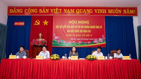 Ứng cử viên đại biểu Quốc hội tiếp xúc cử tri 5 xã: Chợ Mới, Nhơn Mỹ, Long Điền, Hội An và Long Kiến