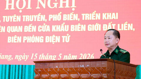 Triển khai các văn bản liên quan đến cửa khẩu biên giới đất liền, biên phòng điện tử 