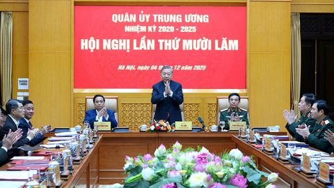 Tổng Bí thư Tô Lâm chủ trì Hội nghị Quân ủy Trung ương lần thứ mười lăm