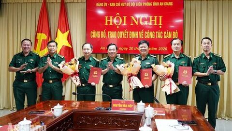 Chỉ huy trưởng Bộ đội Biên phòng An Giang được nâng lương trước niên hạn 24 tháng