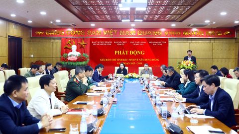 Phát động Giải Báo chí tỉnh Bắc Ninh về xây dựng Đảng, giai đoạn 2025 - 2030