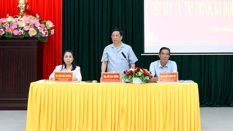 Tổ Đại biểu số 10 HĐND tỉnh An Giang tiếp xúc cử tri hai phường Tịnh Biên, Thới Sơn và xã An Cư
