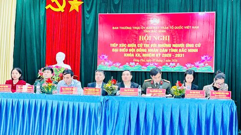 Ứng cử viên đại biểu HĐND tỉnh Bắc Ninh tiếp xúc cử tri  tại đơn vị bầu cử số 3