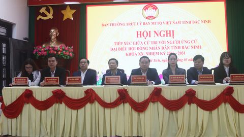 Ứng cử viên đại biểu HĐND tỉnh tiếp xúc cử tri tại đơn vị bầu cử số 16