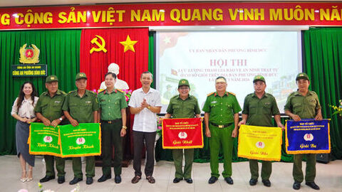 Phường Bình Đức trao giải hội thi lực lượng tham gia bảo vệ an ninh, trật tự ở cơ sở giỏi năm 2026 