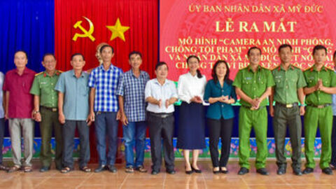 Xã Mỹ Đức ra mắt hai mô hình đảm bảo an ninh trật tự