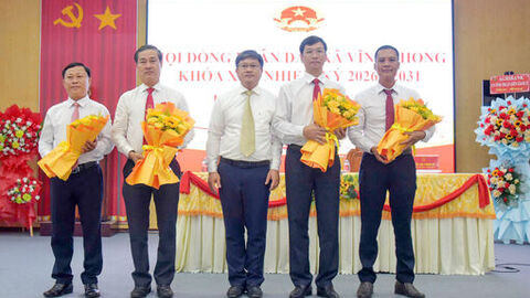 Vĩnh Phong bầu các chức danh chủ chốt HĐND, UBND xã nhiệm kỳ 2026 - 2031 