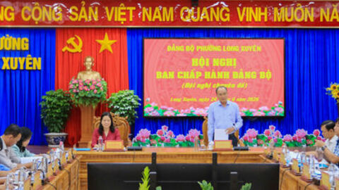 Hội nghị chuyên đề Ban Chấp hành Đảng bộ phường Long Xuyên