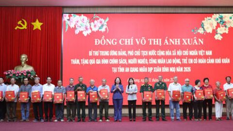 Phó Chủ tịch nước Võ Thị Ánh Xuân chúc tết tỉnh An Giang 