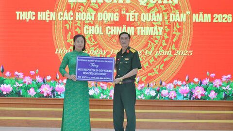 Xuất quân thực hiện các hoạt động Tết Quân - Dân năm 2026 Chôl Chnăm Thmây
