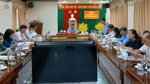 Phó Bí thư Tỉnh ủy An Giang Lâm Minh Thành làm việc với 5 địa phương đầu nguồn sông Tiền