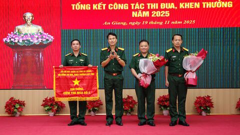 Cụm Thi đua số 1 Bộ Chỉ huy Quân sự tỉnh tổng kết phong trào Thi đua Quyết thắng năm 2025