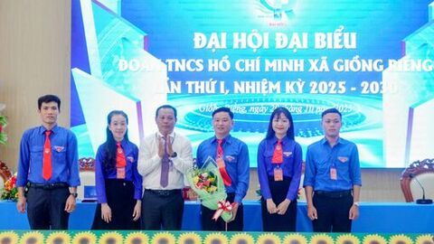Đại hội Đoàn TNCS Hồ Chí Minh xã Giồng Riềng lần thứ I