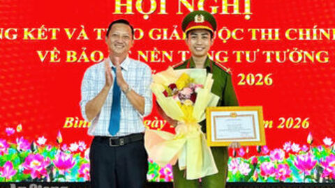 Bình Sơn có 56 bài dự thi chính luận bảo vệ nền tảng tư tưởng của Đảng