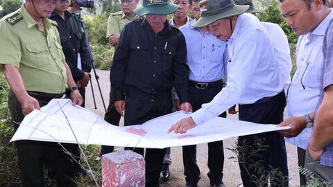 Kiểm tra công tác phòng cháy, chữa cháy rừng và hồ nước tại xã Núi Cấm