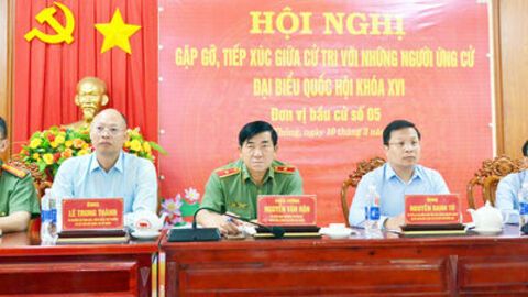 Ứng cử viên đại biểu Quốc hội, đơn vị số 5 tiếp xúc cử tri phường Vĩnh Thông và xã Tân Hội
